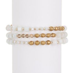 Bead & Stone Coil Bracelet